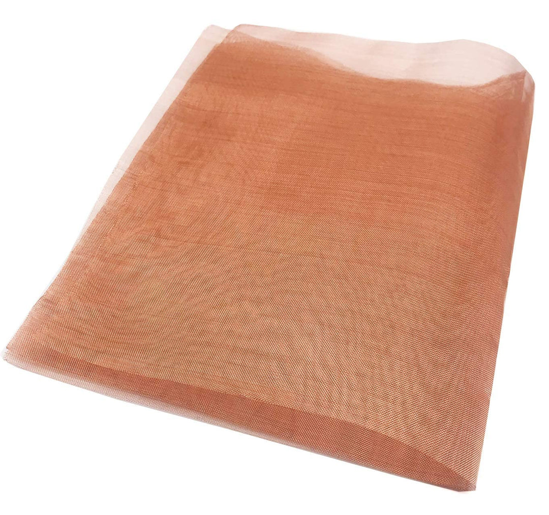 Copper Mesh Copper Wire Mesh Screen 12 x 40 - 99.9% Pure Copper #40 Mesh, Aperture 0.48m Copper Mesh Cloth Fine Mesh