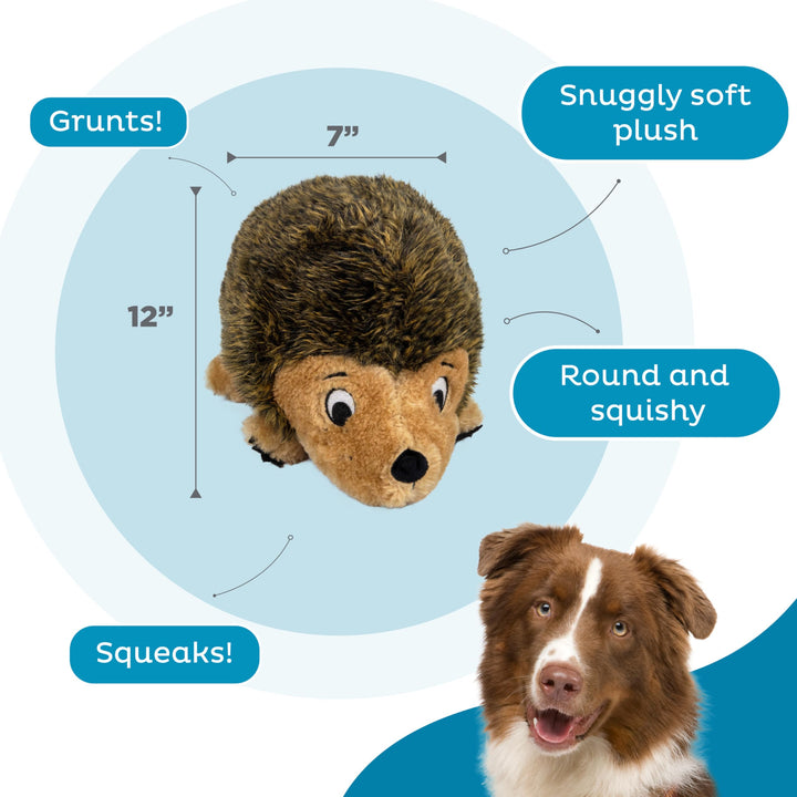 , Hedgehogz Plush Dog Toy, Large