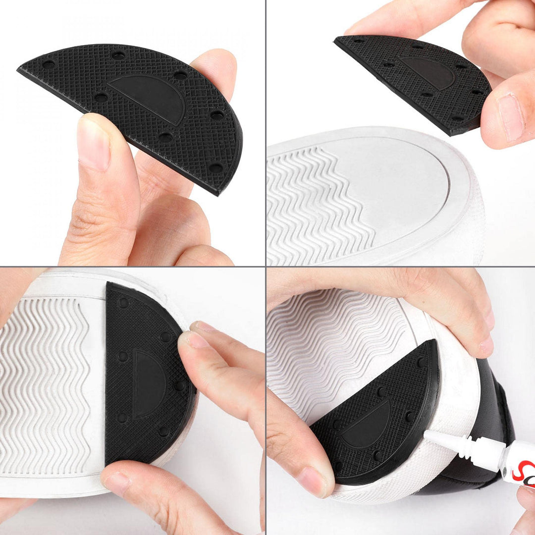 uxcell Rubber Heel for Shoes Boots Sole Heel Guard Repa