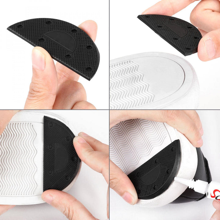 uxcell Rubber Heel for Shoes Boots Sole Heel Guard Repa