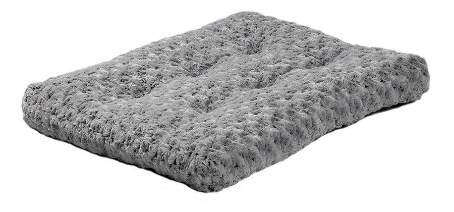 Midwest Homes for Pets Plush Pet Bed 40624-SGB| Ombre Swirl Dog Bed & Cat Bed | Gray 23L x 18W x 1.75H Inches for Small Dog Breeds