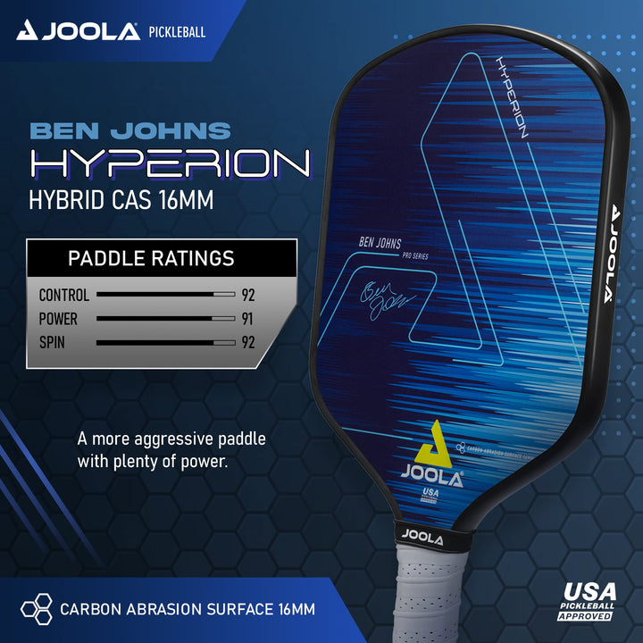 JOOLA Ben Johns Hyperion CAS 16 Pickleball Paddle - Car