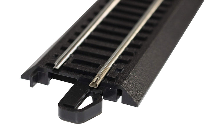 Bachmann Trains - Snap-Fit E-Z TRACK 18” RADIUS CURVED TRACK - BULK (50 pcs) - STEEL ALLOY Rail With Black Roadbed - HO Scale