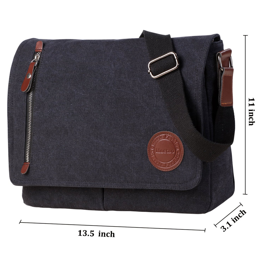 Vintage Canvas Satchel Messenger Bag for Men Women,Trav