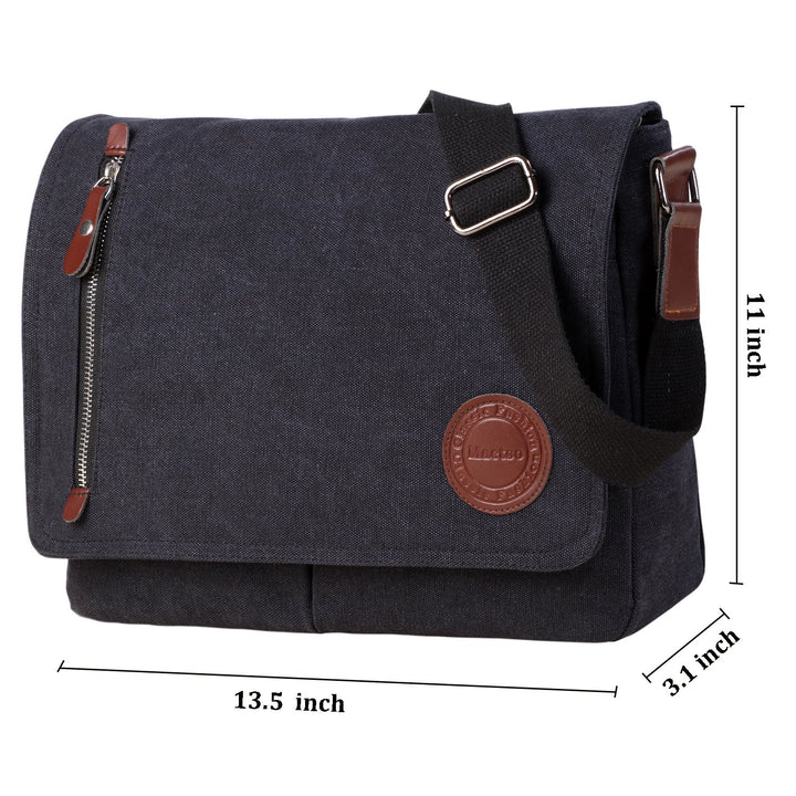 Vintage Canvas Satchel Messenger Bag for Men Women,Trav