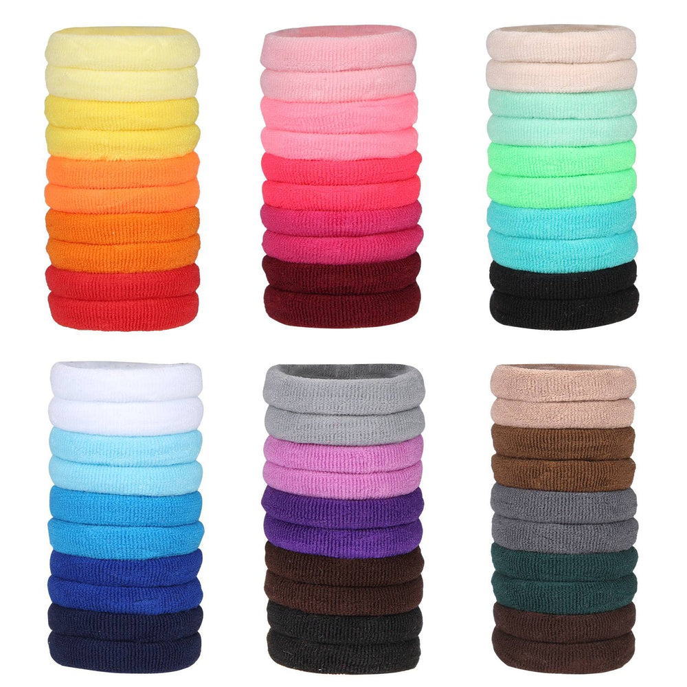 300pcs Baby Hair Ties - Elastic Hair Bands Ponytail Holder for Toddlers Infants, Small Seamless Soft Rubber Bands for Kids Baby Girls (30 Colors)