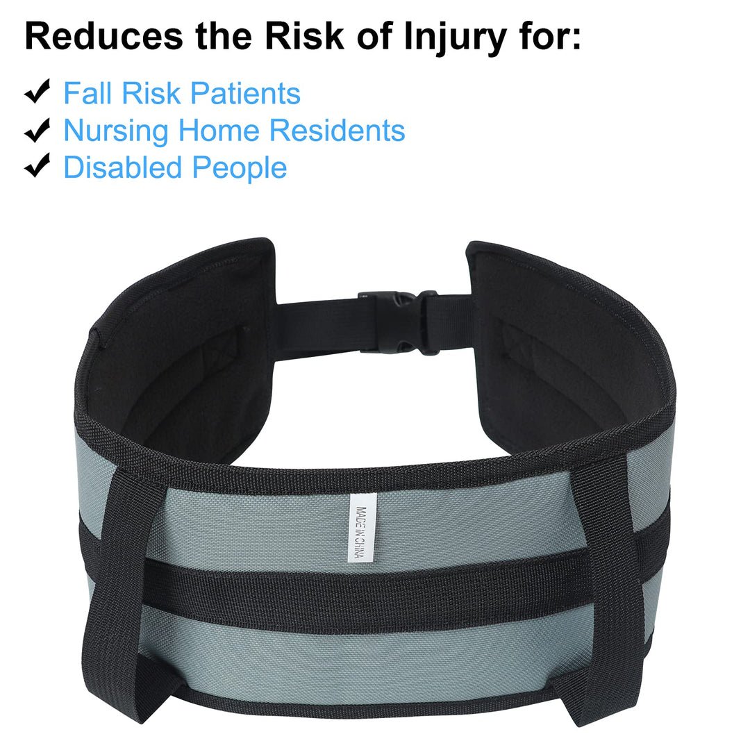Gait Belt Transfer Belts with Adjustable Straps and Qui