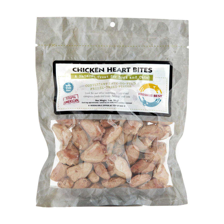 - Freeze Dried Healthy Raw Meat Treats for Dogs & Cats - Chicken Hearts