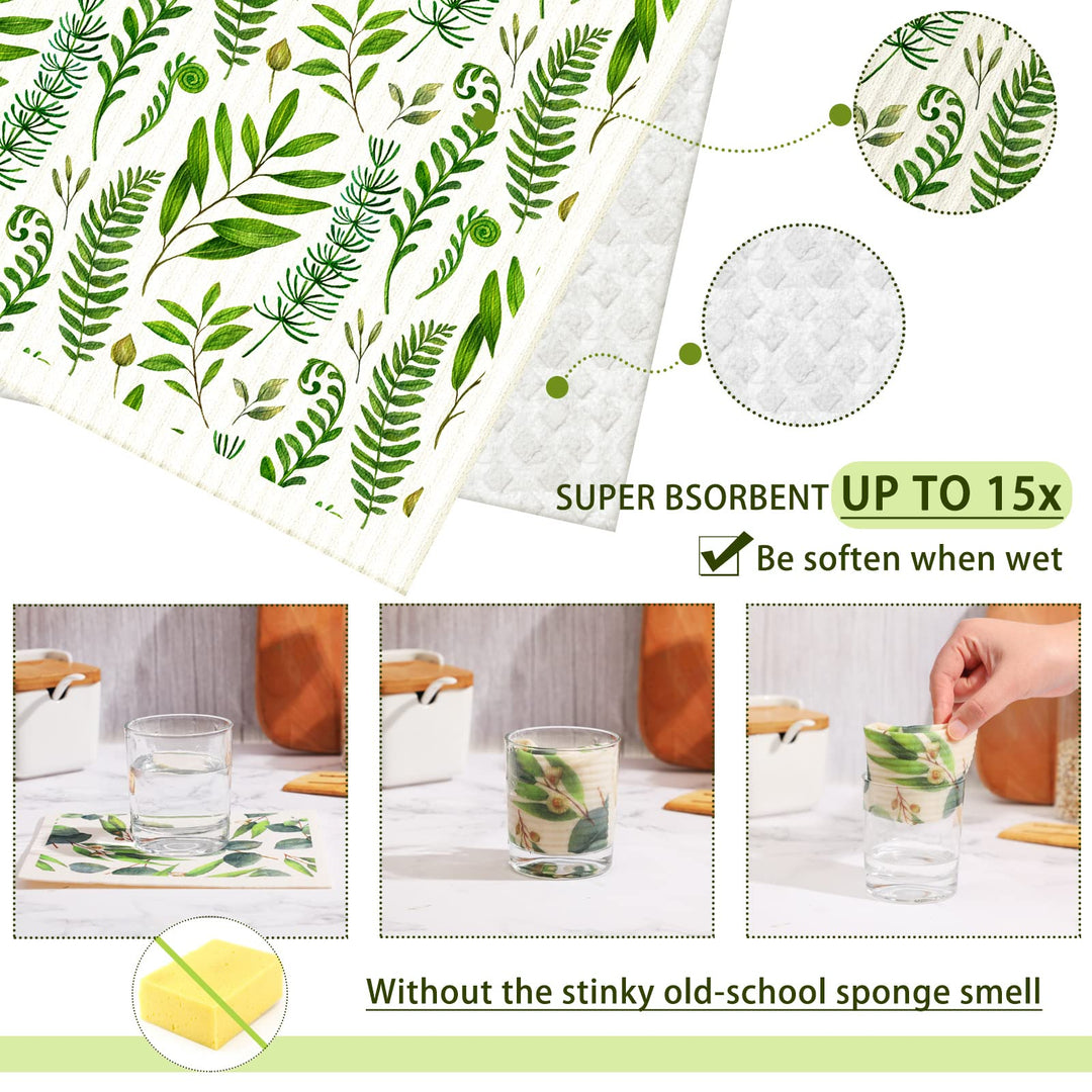 6 Pcs Swedish Dishcloth for Kitchen Swedish Dish Towel 