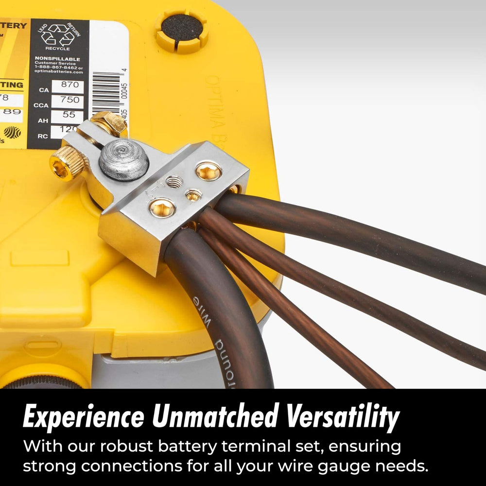 InstallGear 0/4/8 or 10 Gauge Battery Terminals with Sh