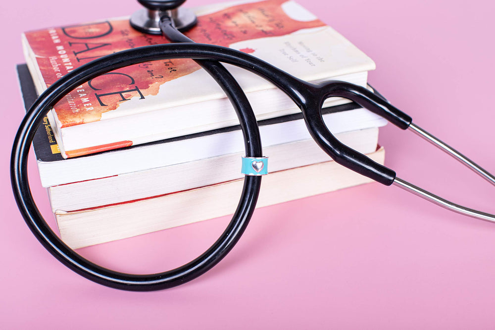 Custom Stethoscope Charms - Dolphin Charm - Gifts for Nurses, Doctors, Veterinarians, Technicians, Surgeons Healthcare Professionals - Metal Silver 0.5 Ring Charm