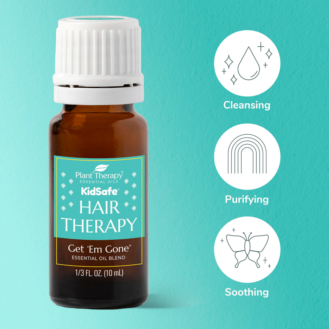 KidSafe Get &#39;Em Gone Synergy Essential Oil 10 ml (1/3 oz) 100% Pure, Undiluted, Therapeutic Grade