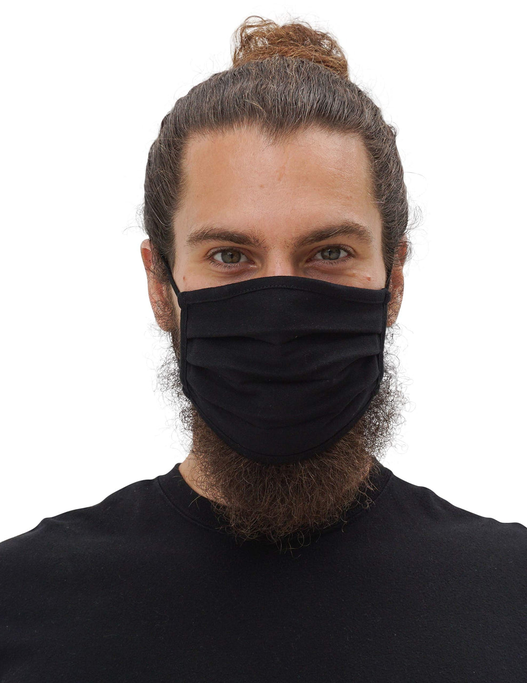 3 Pack Simlu Unisex Reusable Pleated Fabric Face Mask w