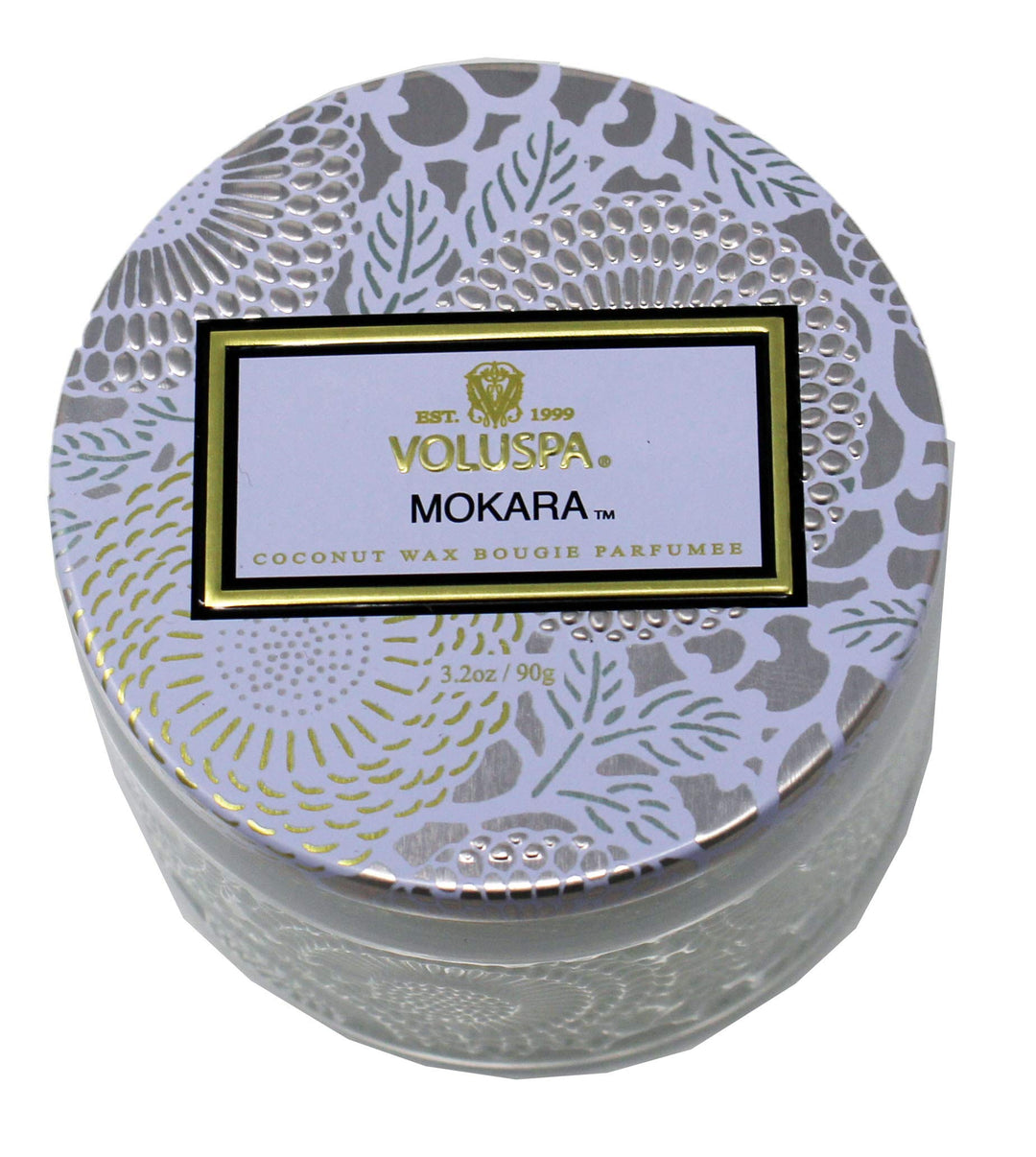 Small Glass Jar Candle Mokara 3.2 oz