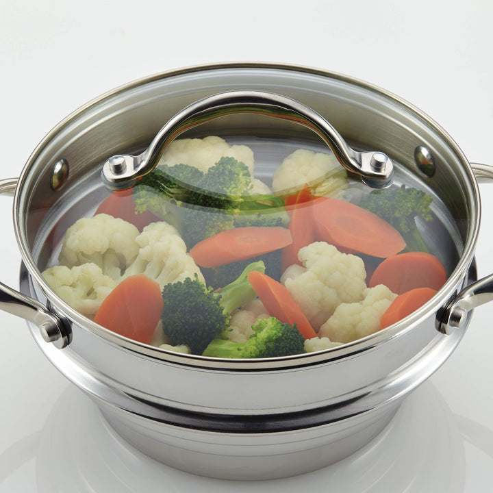 Classic Stainless Steel Universal Covered Steamer Insert