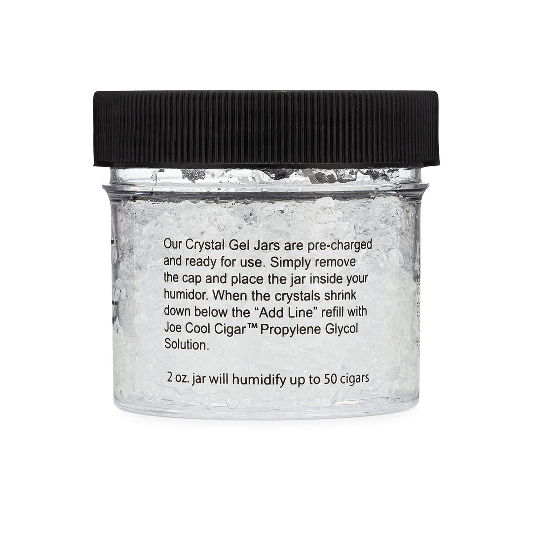 Joe Cool Cigar Crystal Gel Humidifier for Cigar Humidors (2 oz Jars) - 2 Pack