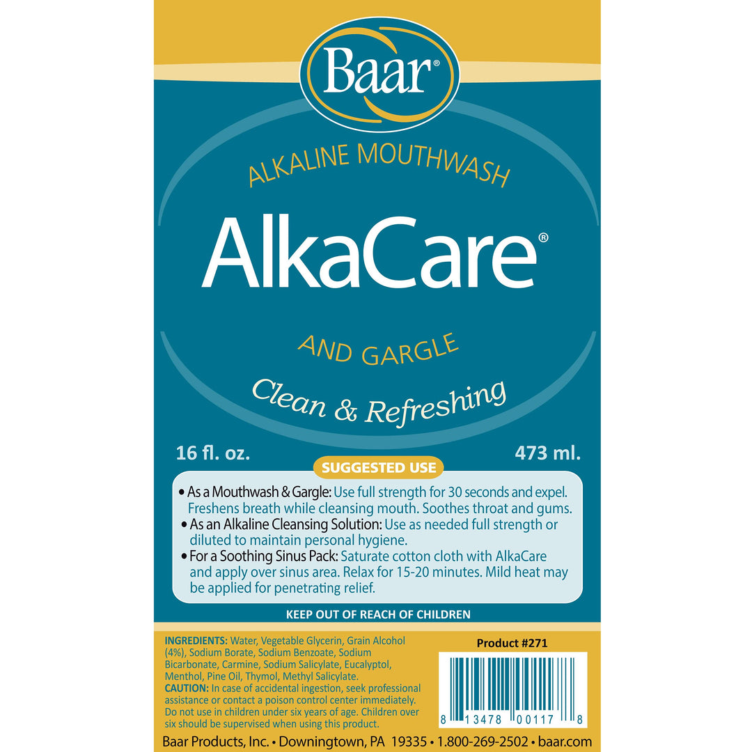 AlkaCare Mouthwash & Gargle, 16 Oz