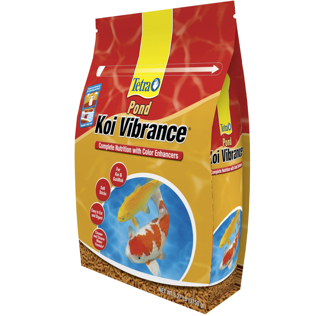Pond Koi Vibrance, Soft Sticks, Easy to Digest Floating Pond Food, 8.27 lbs