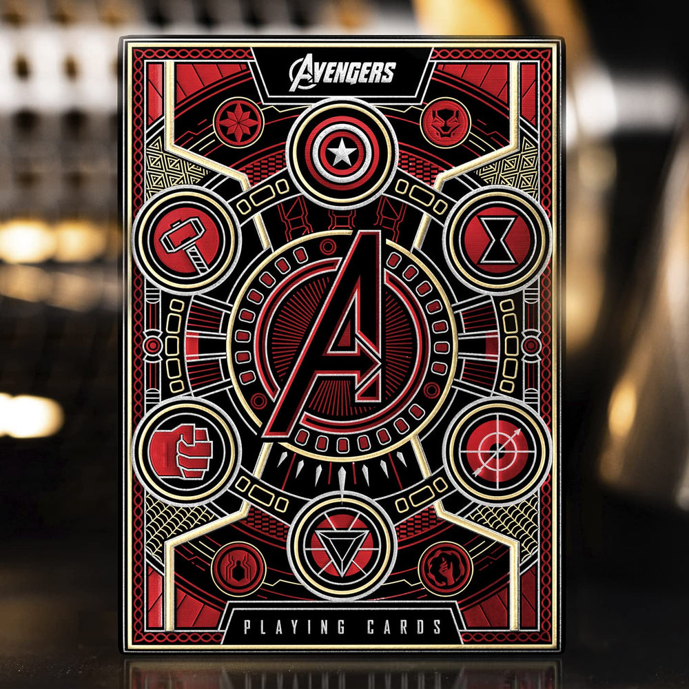Avengers Red Edition Premium Playing Cards - Marvel Studios' The Infinity Saga Deck