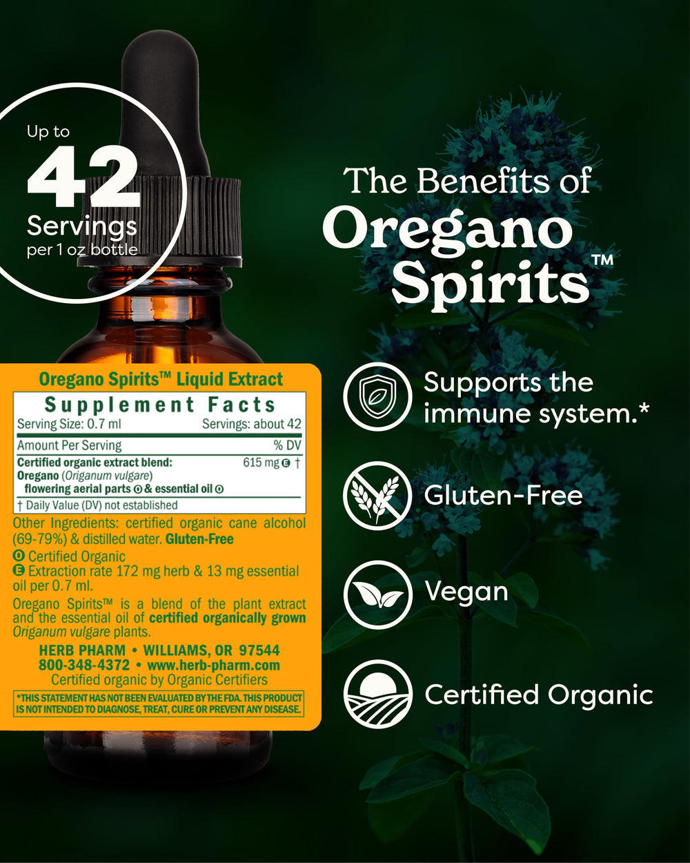Herb Pharm Oregano Spirits Extract And Essential Oil Bl