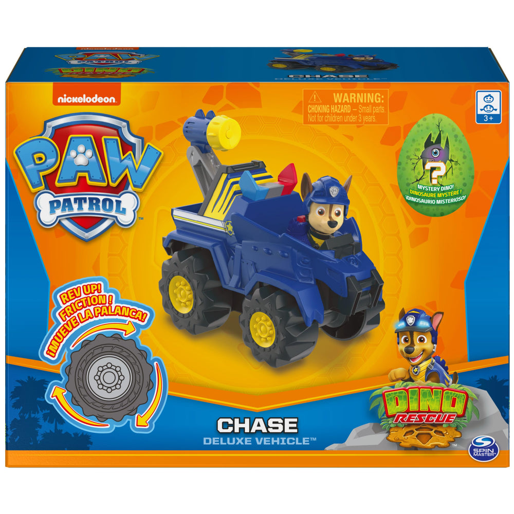 , Dino Rescue Chase’s Deluxe Rev Up Vehicle with Mystery Dinosaur Figure