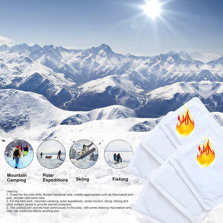 Body Warmers Patch Disposable with Adhesive Backing Gives 12 Hours Warm Pad - 5 Packs Heat Warmers for Body, Warmers Hand and Feet for Camping