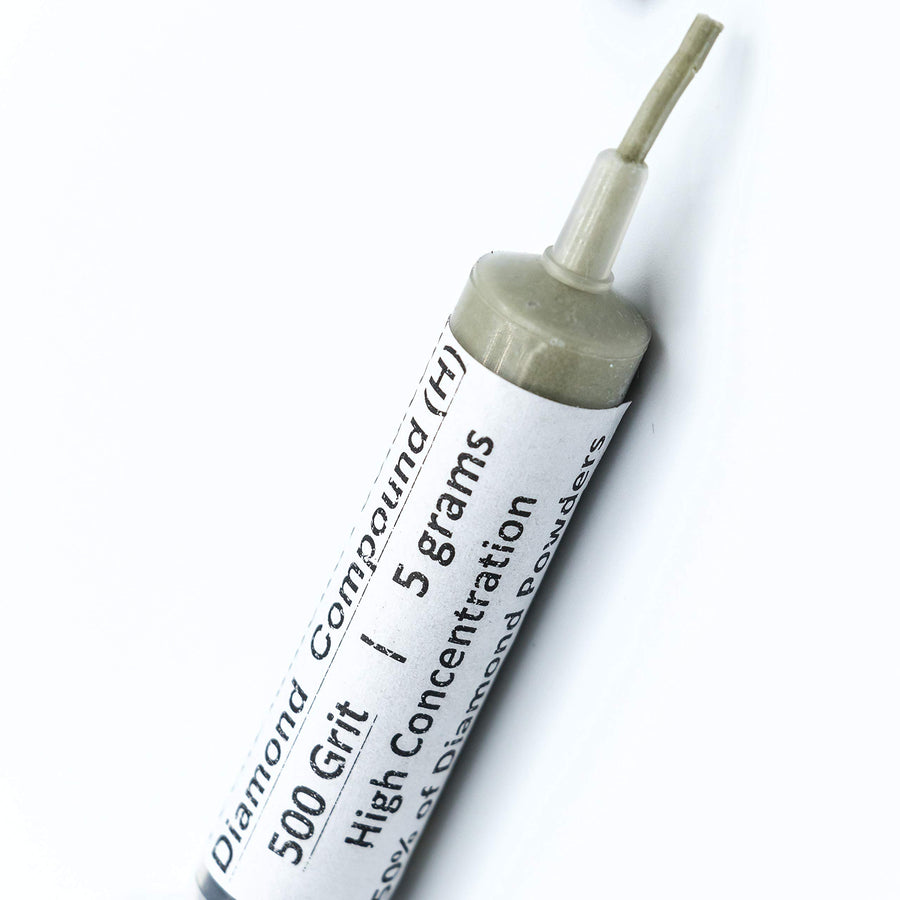 Diamond Lapping Paste Polishing Compound USA Made 500 Grit 36-54 Microns Lapping Compound for Rock Glass Metal Jewelry Resin Marble with High Concentration Diamond Powder