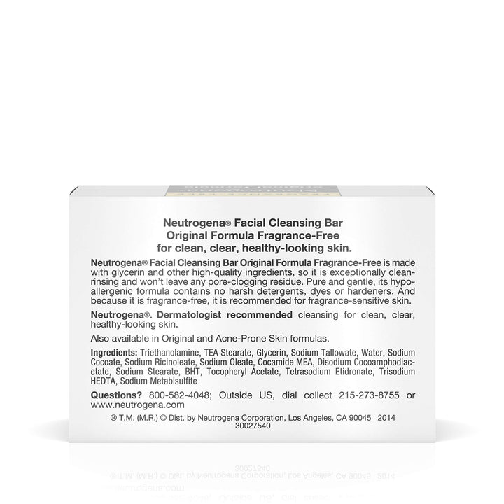 Neutrogena Transparent Facial Bar, Original Formula, Fr