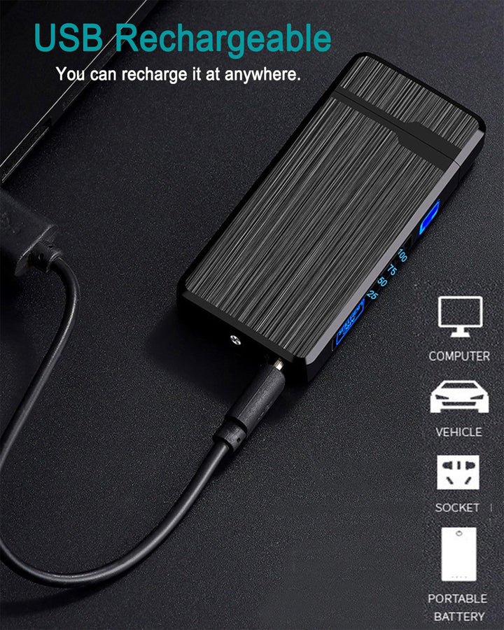 ULMCULM Electric Lighter, USB Rechargeable Lighter, Pla