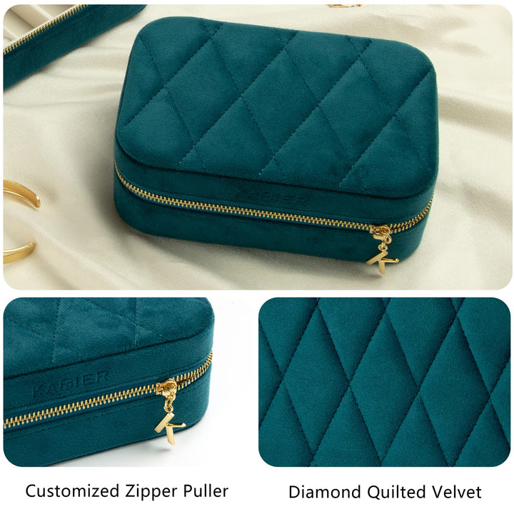 KAMIER Small Jewelry Boxes for Women | Velvet Jewelry O