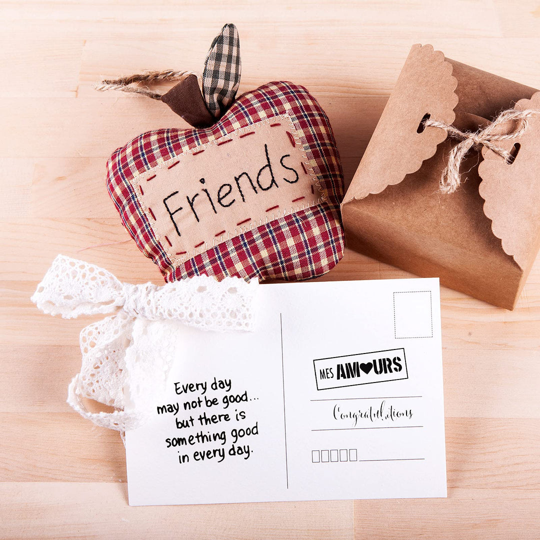 10 Pieces Words Theme Clear Stamps Silicone Stamp Cards Scrapbooking Stamps with Different Sentiments, Greeting Words Patterns for DIY Card Making Embossing Album Decor Crafting