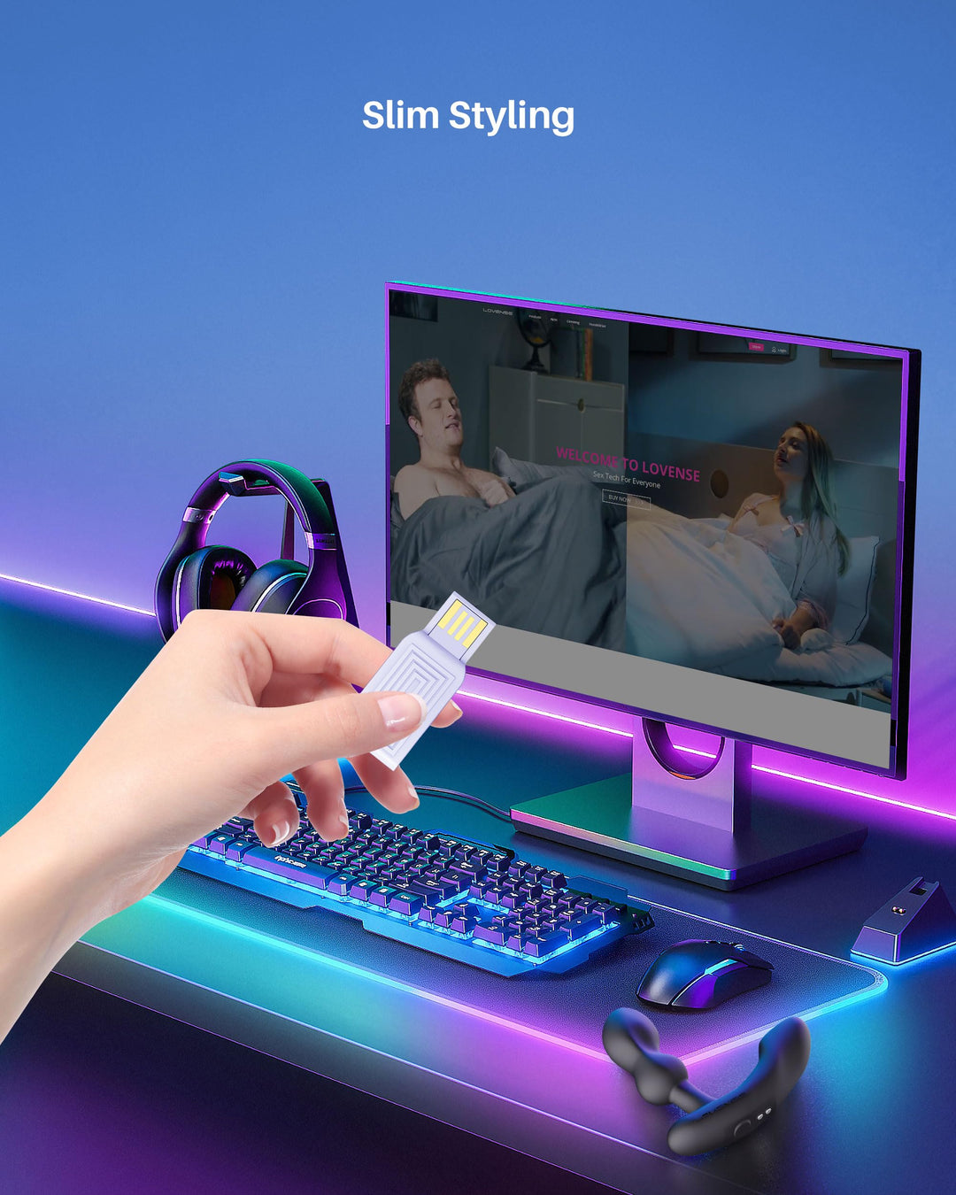 Dongle USB Bluetooth Adapter for PC Laptop Desktop Computer, Remote Connect, Plug and Play for Windows 7/8/10/11