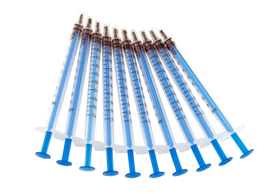 Pack of 10 x 1 ml disposable Industrial Syringes
