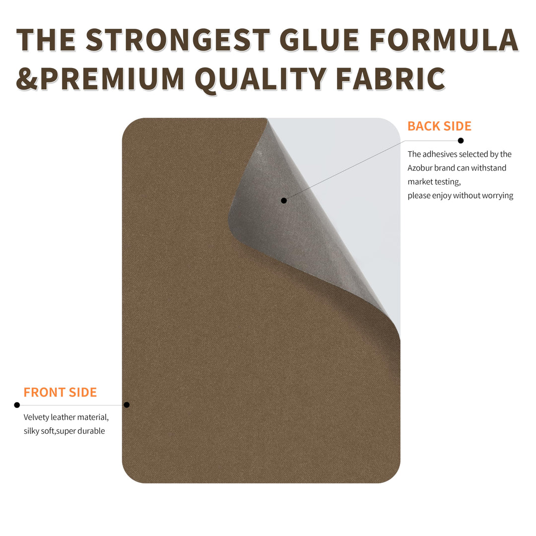 Azobur Sofa Fabric Repair Patch, 6 Piece Microfiber Pat