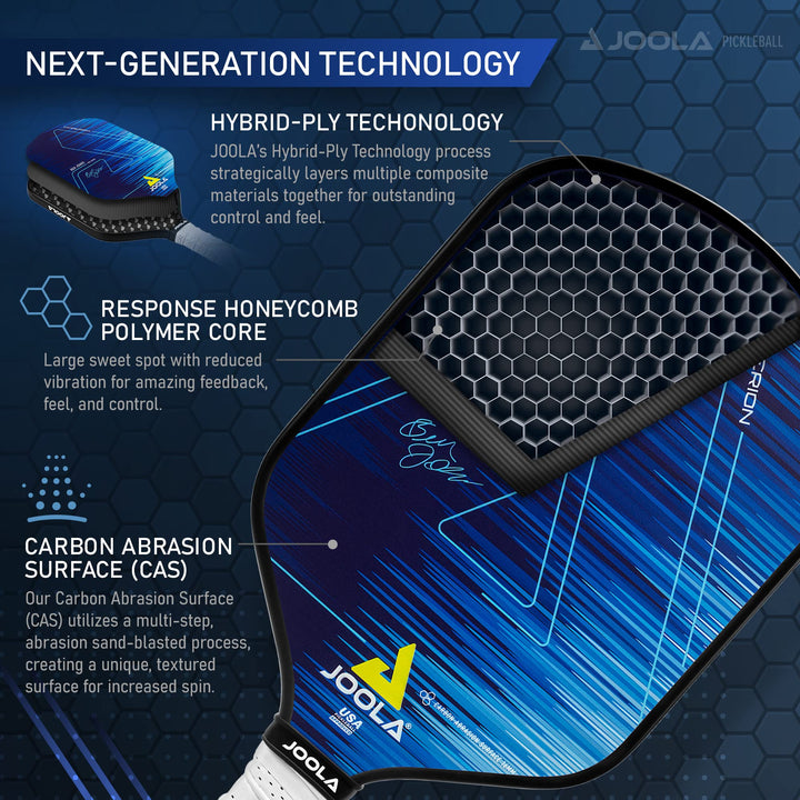 JOOLA Ben Johns Hyperion CAS 16 Pickleball Paddle - Car
