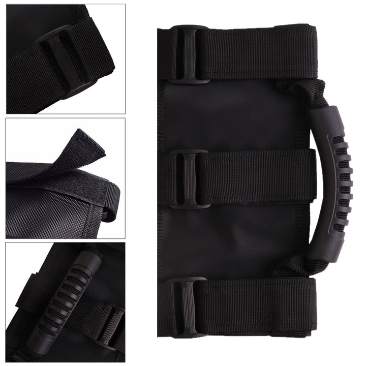 KAFEEK Roll Bar Grab Handle Compatible with Jeep Wrangler TJ YJ JK(Pack of 2)