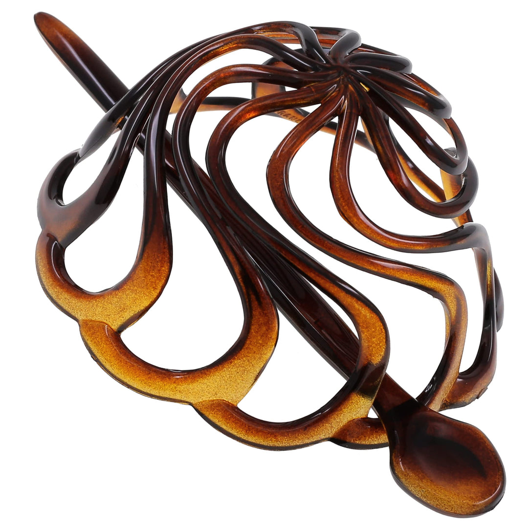Paris CP16 French woman Hair Accessories (3 1/2) Hair Bun Ponytail Holder. Hair Updo Bun Cover Cap. Strong and Durable Hair Ornaments. Made in France