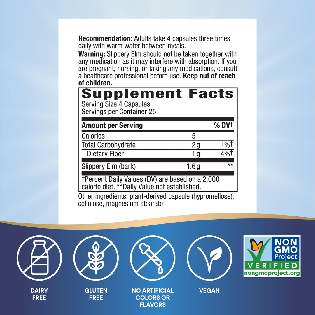 Nature&#39;s Way Slippery Elm Bark, Traditional Sup