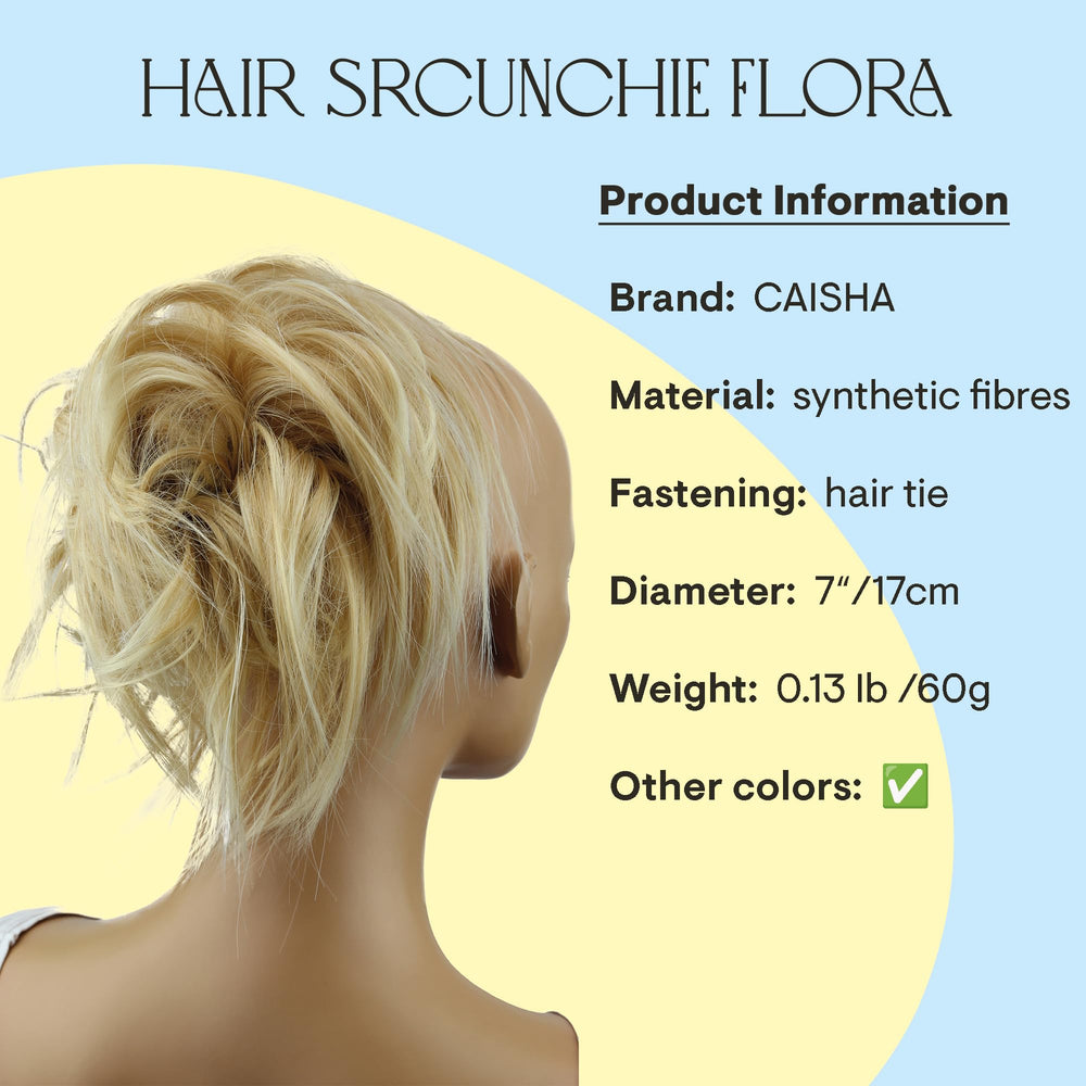 Lightblond # 27T613A G5F: Prettyshop Hairpiece Hair Rubber Scrunchie Scrunchy Updos Voluminous Wavy Messy Bun Lightblond # 27T613A G5F