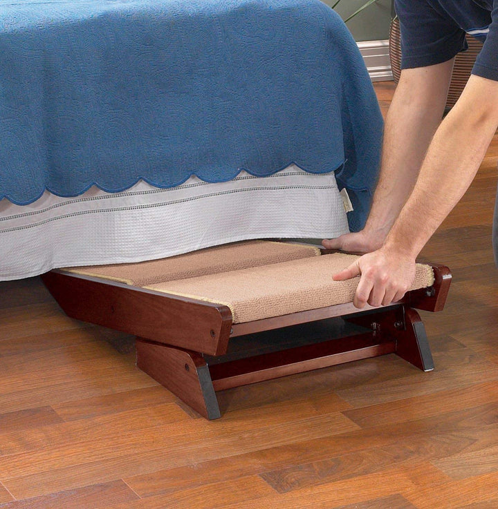 Pine Frame Dog RampSteps, 3 Step,Brown