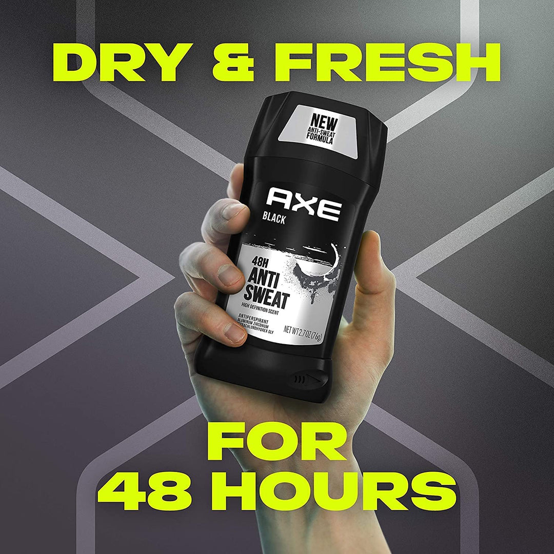 Axe Black Antiperspirant Stick, 2.7 Oz. Pack of 2