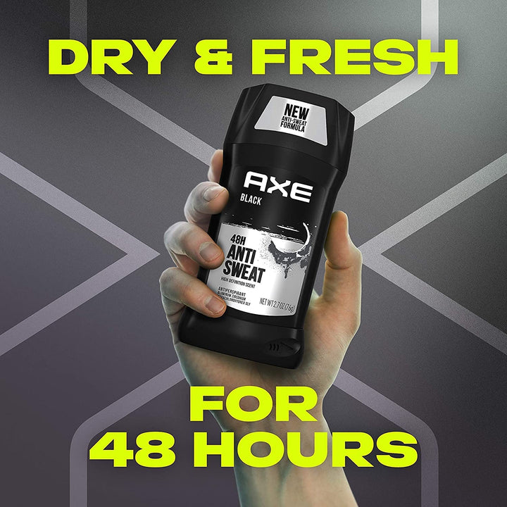 Axe Black Antiperspirant Stick, 2.7 Oz. Pack of 2
