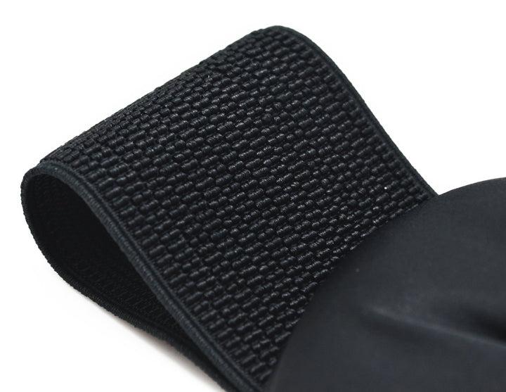 Meta-U Women Flower Elastic Wide Waist Belt (black bow)