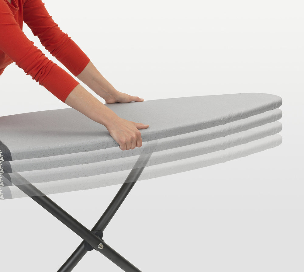 Ironing Board Cover 53 x 18 Inch (Size D, Extra Large) Silver Metallic