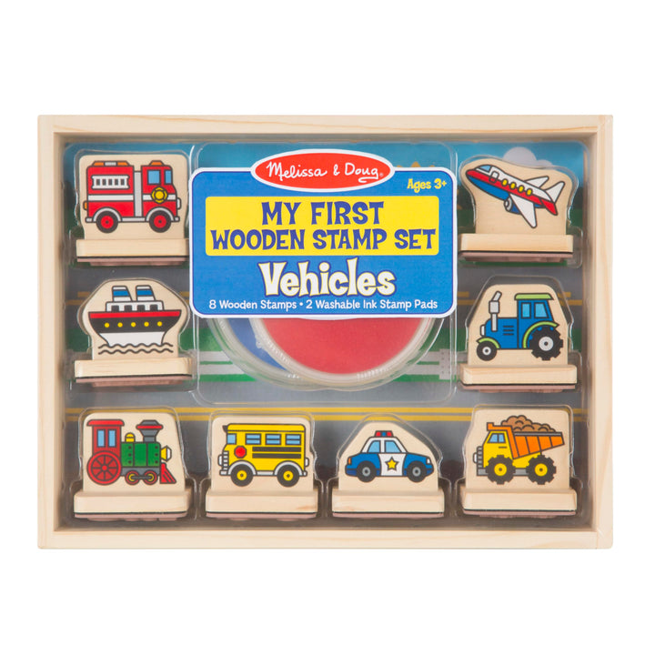 Melissa &amp; Doug My First Wooden Stamp Set - Vehi
