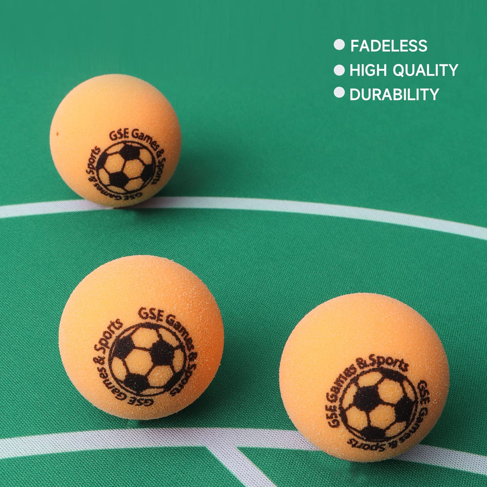 Regulation Size 1.365 Table Soccer Foosball Table Replacement Balls, Official Tournament Table Soccer Balls, Foosball Table Accessories (Orange - 3 Pack)
