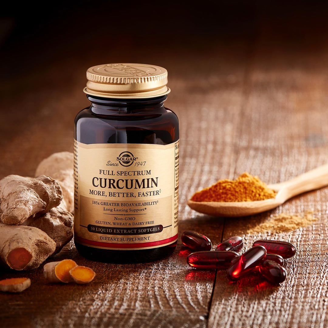 Solgar Full Spectrum Curcumin - 90 LiCaps - Superior Absorption - Brain, Joint &amp; Immune Health - Non-GMO, Vegan, Gluten Free, Dairy Free - 90 Servings