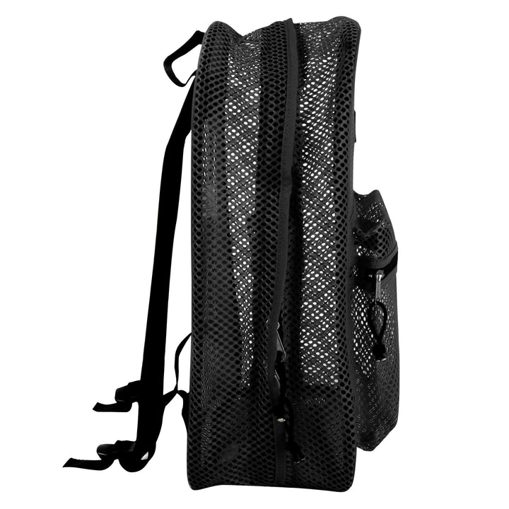 Mesh Backpacks for Kids, Adults, School, Beach, and Travel, Colorful Transparent Mesh Backpacks with Padded Straps
