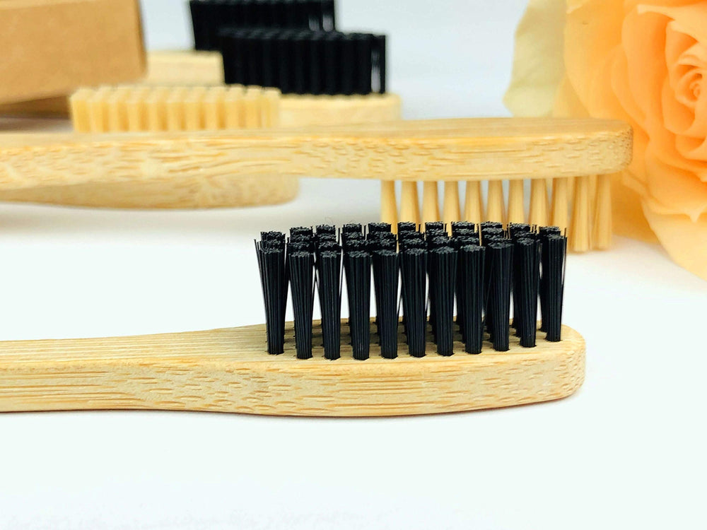 Goaycer Bamboo Toothbrush Medium Bristle, 10Pcs Biodegr