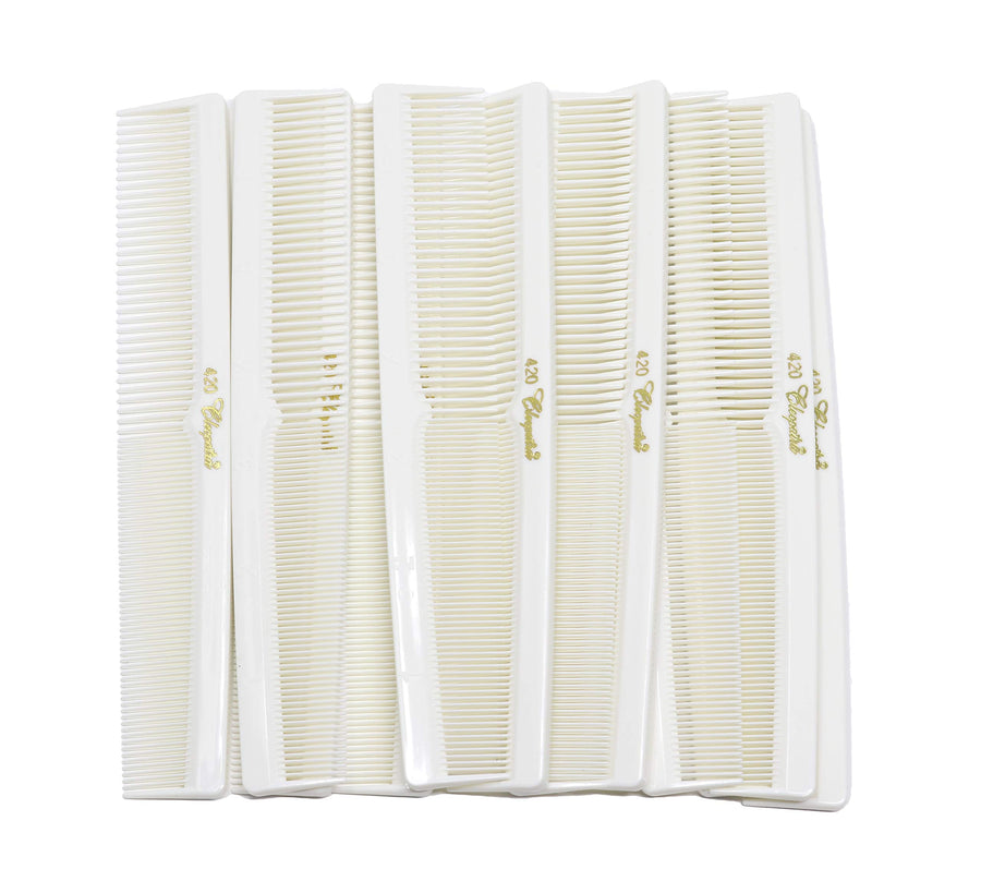 Cleopatra 420. 7 Inch Hair Cutting Combs. Barber’s & Hairstylist Combs. 1 Dz.